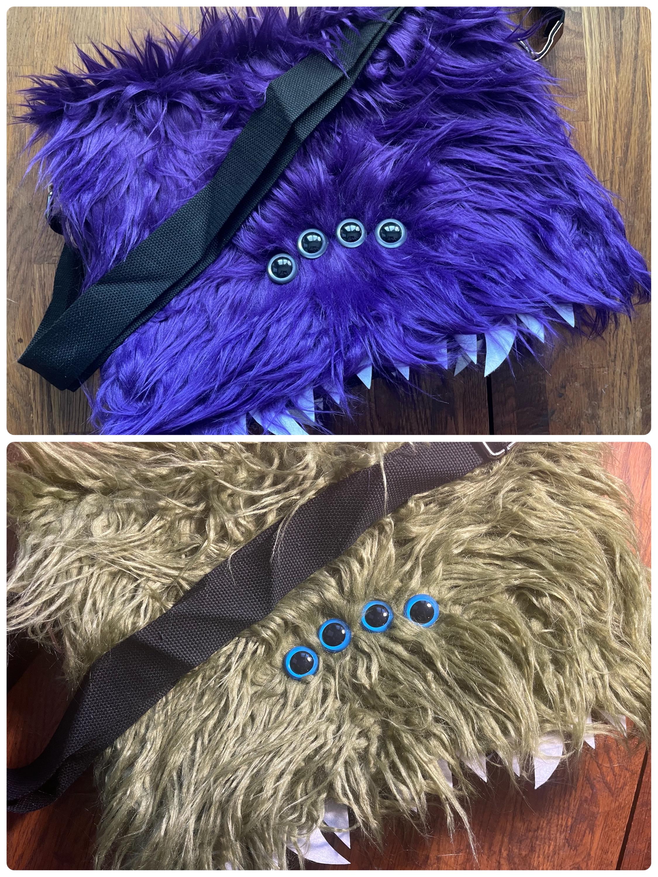 Furry Monster Messenger Bag Mens/womens Bag Purse - Etsy