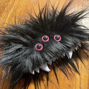 Heebie Jeebie Black Furry Phone Flip Case iPhone/Android