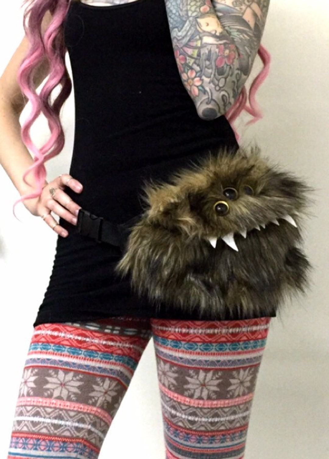Furry Monster Fanny Pack - Etsy