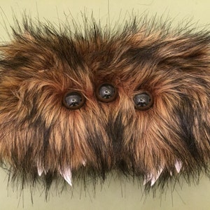 Heebie Jeebies Brown Furry Zipper Wallet/Clutch