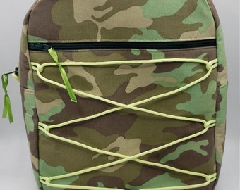 Camouflage Zippered backpack