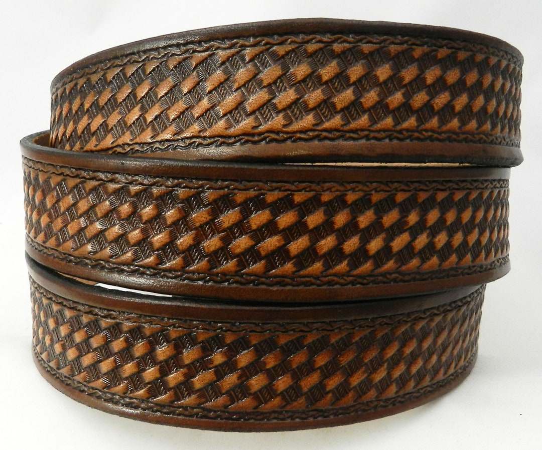 Name Belt Basketweave NBT545 Belt is 1 1/2 Wide Includes Name in Center