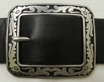 KIDS WESTERN Scroll Square Buckle fits Kids 1 1/4" Name Belts.