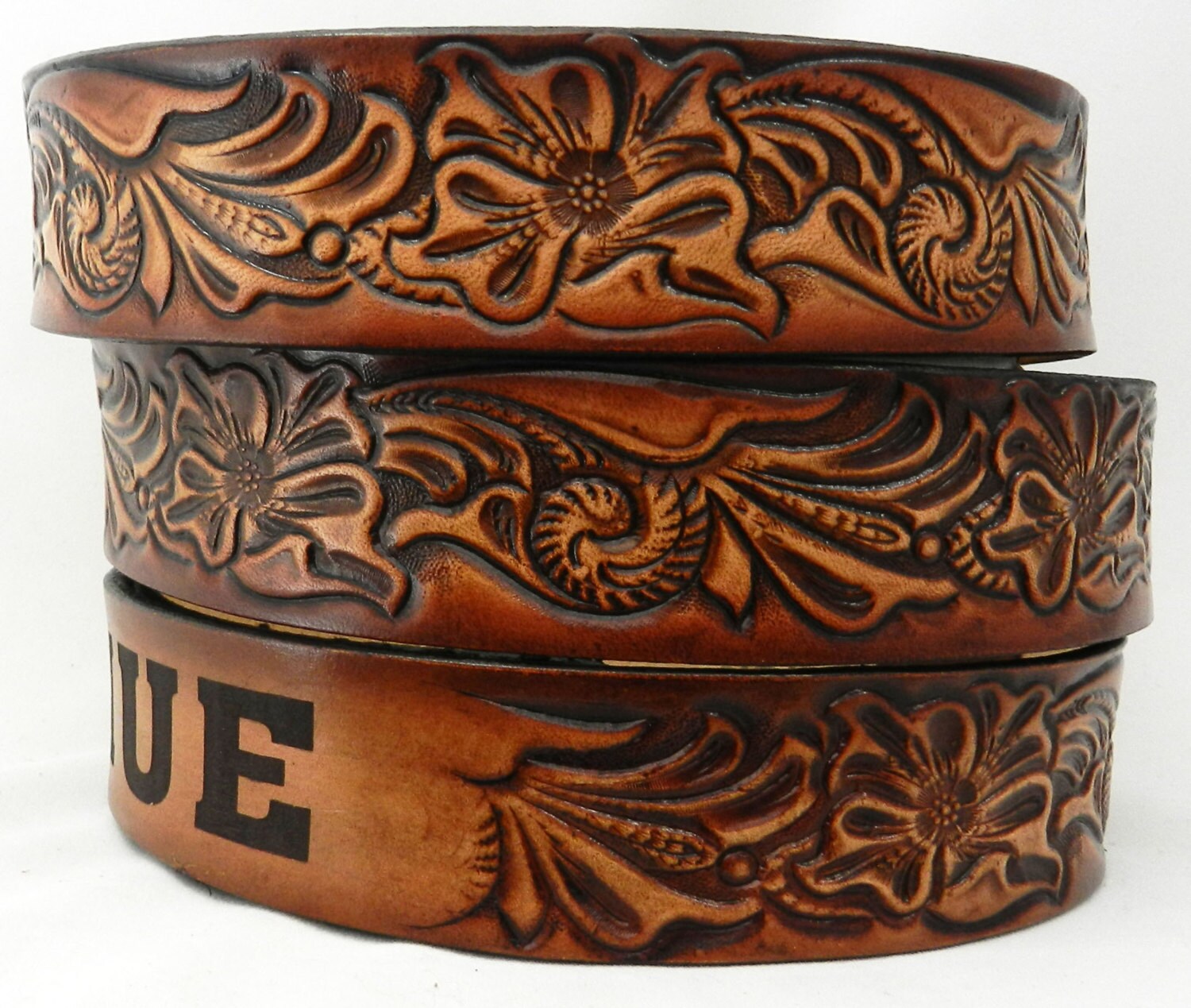 utility buckle /& leather keeper Name Belt Western design NBT928 Includes name in center back