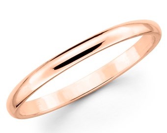 Details about   Solid 10K Rose Gold 4mm Ultra Lightweight Standard Fit Flat Band Ring Size 9.5 