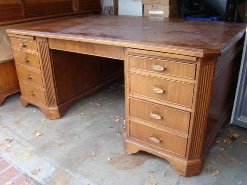 1960 S Era Walnut Executive Desk Is Not Free