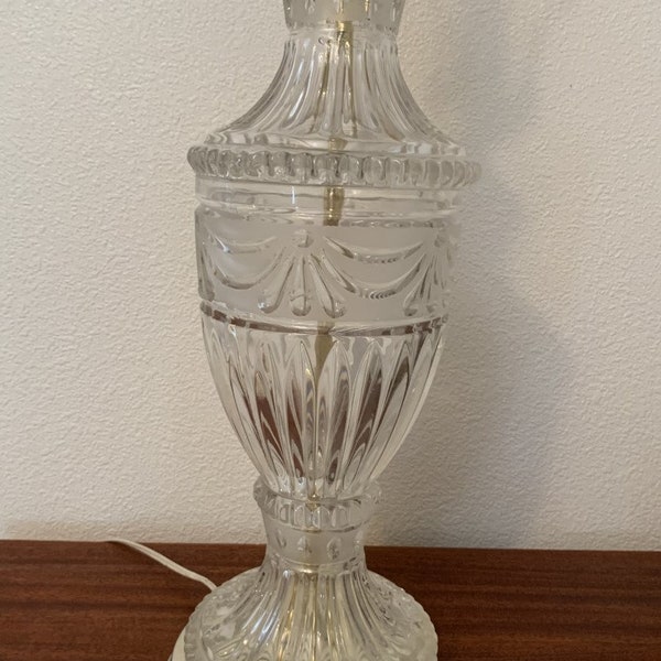 Lead Crystal Vintage Lamp Etsy Canada