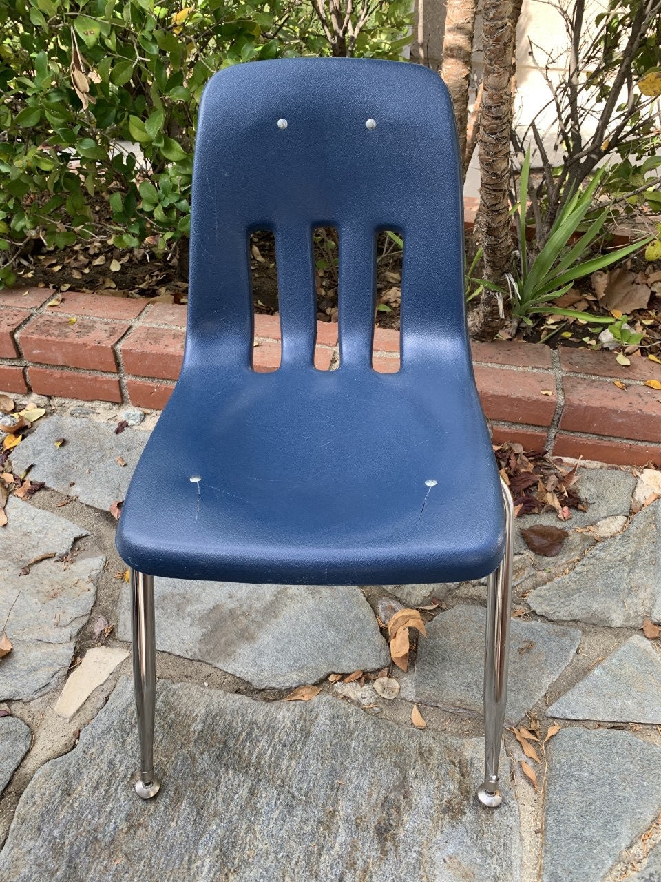 Vintage Virco Blue Kid s School Stacking Chair shipping is NOT Included Etsy