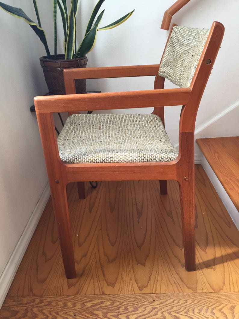Shipping is not free 4 Mid Century Modern Danish Style Arm Chairs *