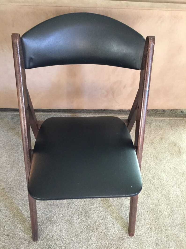 Vintage Retro Folding Chair By Stakmore Shipping Is Not Free