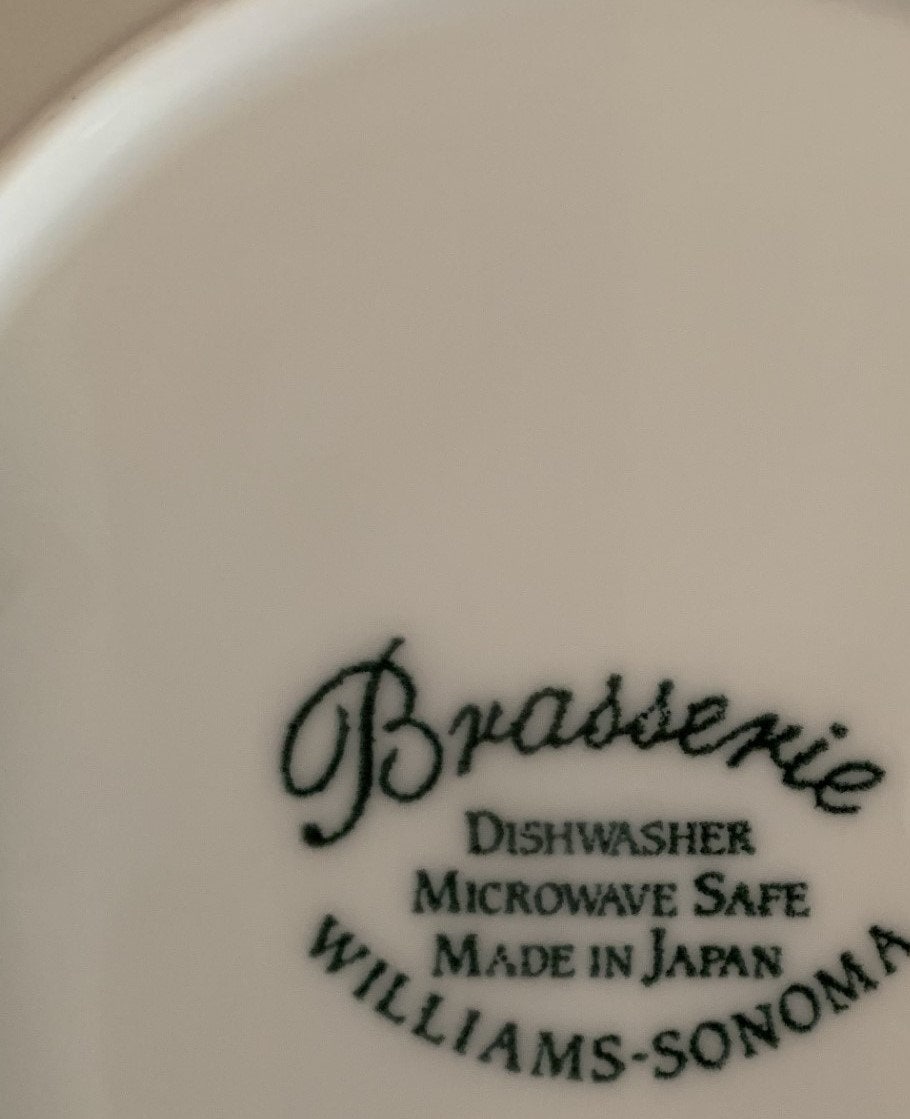 Buy William-sonoma Brasserie Blue-banded Porcelain Large Saucers Set of 2  Online in India 