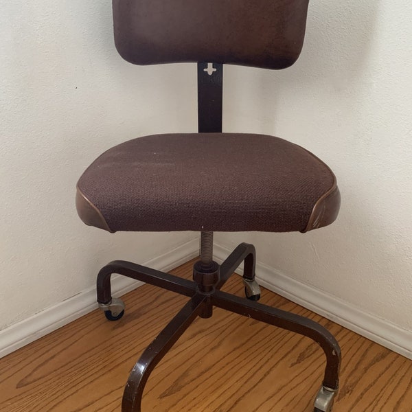 Industrial MCM United Chair Co. Vintage Desk Chair *Shipping is NOT included, NOT free)