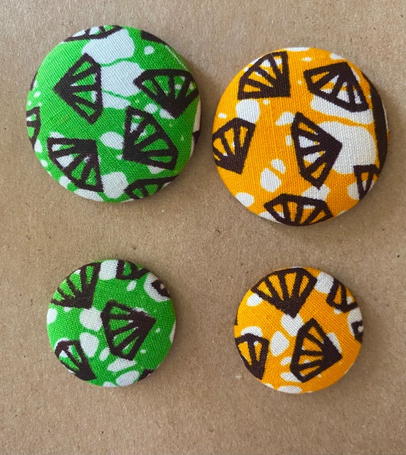 Etsy store button earrings