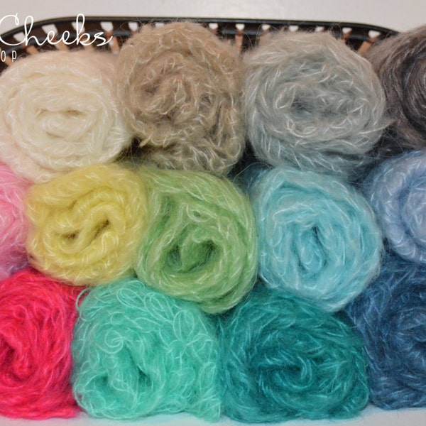 Verkauf ~ Mohair Baby umschließt Hand stricken Fotografie Requisiten 16 Farben zur Auswahl, Preis 25 Reg