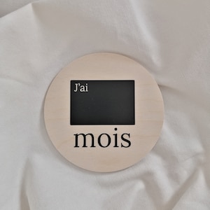 Pastille de mois pour photo, âge de bébé, souvenir, cadeau baby shower