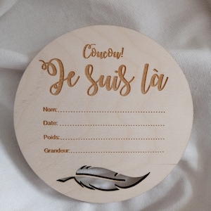 Birth plaque, baby arrival, souvenir