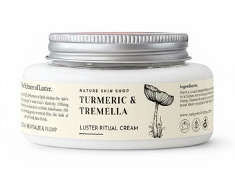 ターメリックとトレメラ配合のラスターリチュアルクリーム　輝きとハリのある肌へ　118ml