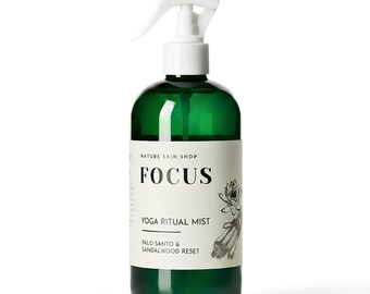 Focus Yoga Ritual Mist | Palo Santo & Sandalwood Room Spray | Meditation Aromatherapy | Apothecary Gift