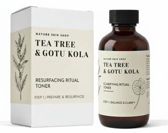 Tônico ritualístico para recuperação de imperfeições com óleo de melaleuca e centelha asiática.
