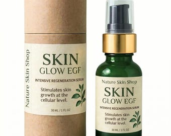 Luminous Glow Radiance EGF Serum for Face, Promotes a Firmer Look and Reduces Appearance of Fine Lines, Dull Skin Support