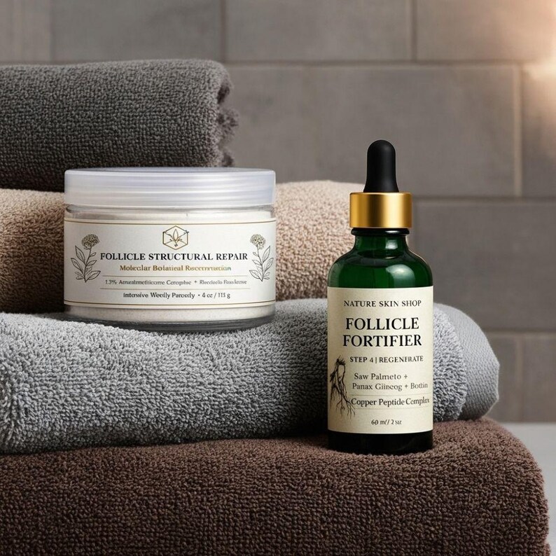 Follicle Fortifier Bio-Active Copper Peptide Serum 2 oz and Panax Ginseng Scalp Treatment image 5