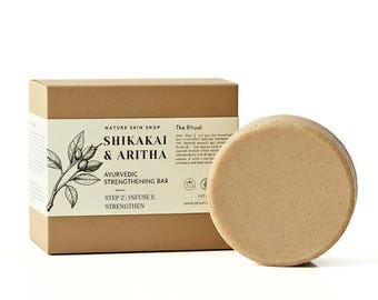 Shikakai and Soapnut Shampoo Bar for Gentle Ayurvedic Cleansing