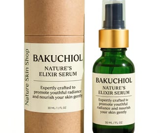 Bakuchiol-serum, natuurlijk retinol-alternatief voor fijne lijntjes, milde gezichtsolie voor een jeugdige uitstraling