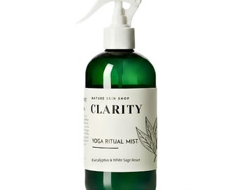 Clarity Yoga Ritual Mist | Eucalyptus & White Sage Room Spray | Mat Cleanser | Apothecary Wellness Gift
