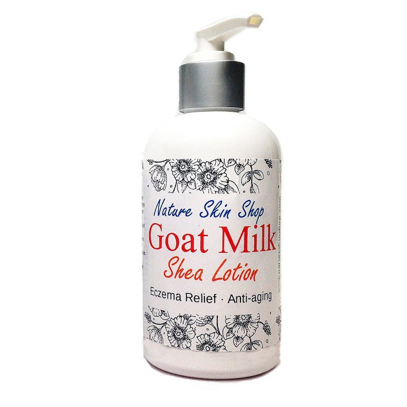 Goat Milk Shea Body Lotion Eczema Relief and Antiaging Etsy