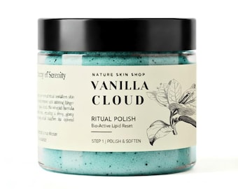 Vanilla Cloud Whipped Ritual Polish and Sugar Body Scrub for Silky Skin 8 oz