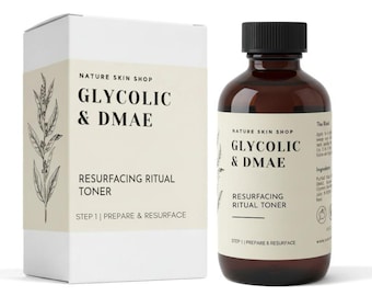 10% Glycolic Acid DMAE Toner: Skin Tightening, Brightening, Wrinkle Reduction