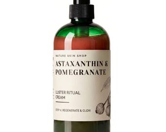 Astaxanthin Body Lotion | Pomegranate Antioxidant Moisturizer | Environmental Defense Cream | Vegan Apothecary Skincare | Glowing Skin