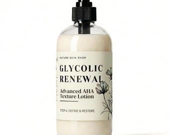 RENEWAL Glycolic Acid Lotion, Exfoliating AHA Body Cream for Smooth Texture, Glowing Skin, Moisturizer