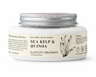 Firming Body Cream | Sea Kelp & Quinoa Elasticity Ritual Treatment | Vegan Anti-Aging Moisturizer | 4 ounces
