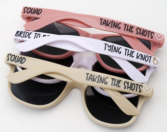 Custom Sunglasses, Bride Tribe, Bachelorette Weekend, Wedding Sunglasses, Party Sunglasses, Bridal Sunglasses, Bridesmaid Gifts, Bride Squad