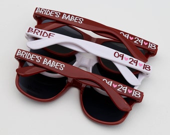 Personalized Sunglasses, Party Sunglasses, Bachelorette Party Favors, Custom Sunglasses, Girls Weekend, Wedding Favors, Destination Wedding