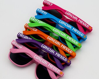 Personalized Sunglasses, Party Sunglasses, Bachelorette Party Favors, Custom Sunglasses, Girls Weekend, Wedding Favors, Destination Wedding