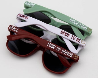 Personalized Sunglasses, Party Sunglasses, Bachelorette Party Favors, Custom Sunglasses, Girls Weekend, Wedding Favors, Destination Wedding