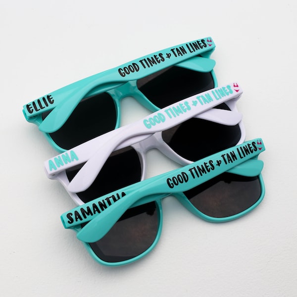Personalized Sunglasses, Party Sunglasses, Bridesmaid Gifts, Custom Sunglasses, Bachelorette Gifts, Wedding Favors, Destination Wedding