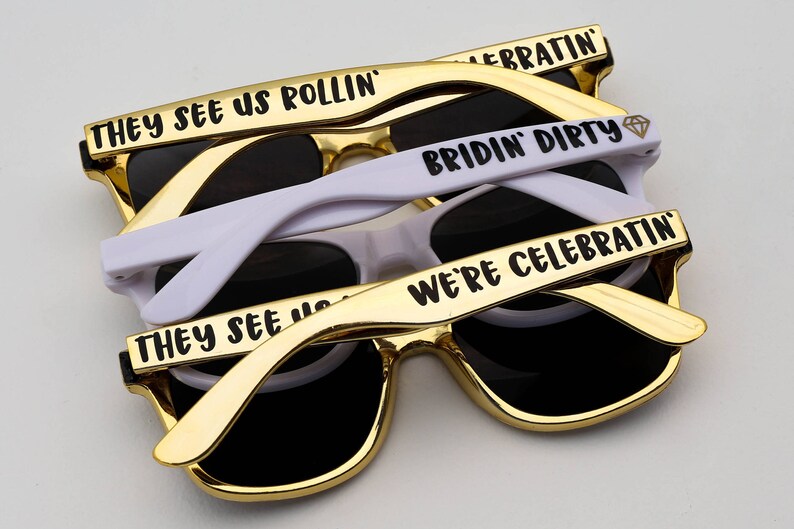 Personalized Sunglasses Party Sunglasses Bridesmaid Gifts Etsy