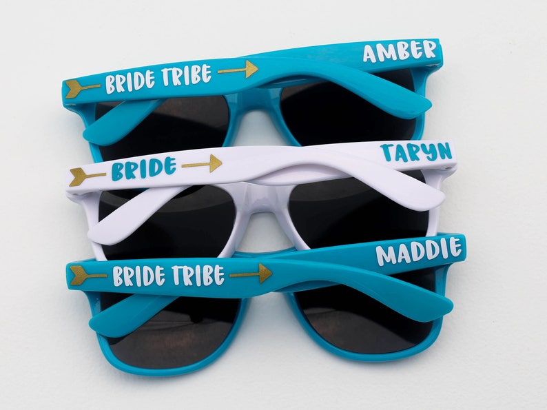 Personalized Sunglasses, Party Sunglasses, Bridesmaid Gifts, Custom Sunglasses, Bachelorette Gifts, Wedding Favors, Destination Wedding image 8