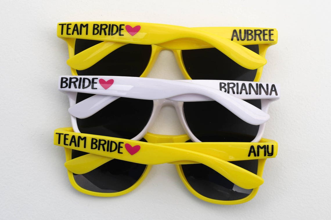 Personalized Sunglasses Party Sunglasses Bridesmaid Gifts Etsy