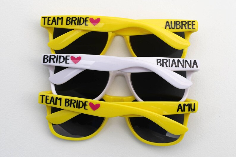 Personalized Sunglasses, Party Sunglasses, Bridesmaid Gifts, Custom Sunglasses, Bachelorette Gifts, Wedding Favors, Destination Wedding image 2