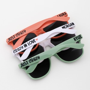 Personalized Sunglasses, Party Sunglasses, Bridesmaid Gifts, Custom Sunglasses, Bachelorette Gifts, Wedding Favors, Destination Wedding