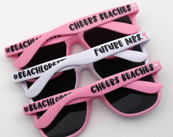 Personalized Sunglasses, Party Sunglasses, Bridesmaid Gifts, Custom Sunglasses, Bachelorette Gifts, Wedding Favors, Destination Wedding