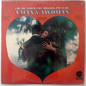 George Mann Orchestra - Theme From The Motion Picture A Man & A Woman LP Vinyl Record Album, Custom Records - CS 1076, Jazz