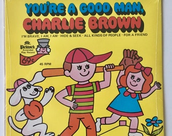 You're A Good Man, Charlie Brown SEALED 7' EP Vinyl Record, Mr. Pickwick - MP-44, Música infantil, Original Pressing