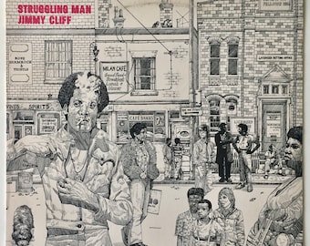 Jimmy Cliff - Struggling Man LP Vinyl Record Album, Island Records - SW-9343, Reggae, 1974, Original Pressing