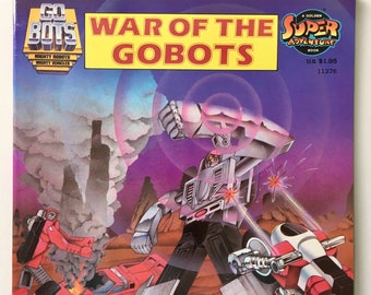 GoBots - War of the Gobots A Golden Super Adventure Book, Paperback, Golden - 11376-0, 1984