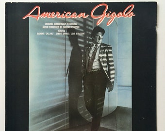 American Gigolo (Original Soundtrack Recording) LP Vinyl Record Album, Polydor - PD-1-6259, 1980, Original Pressing